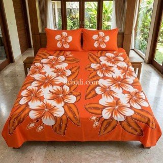 Hot Sale New Design Rayon Bedsheet Hand Painted Made in Bali